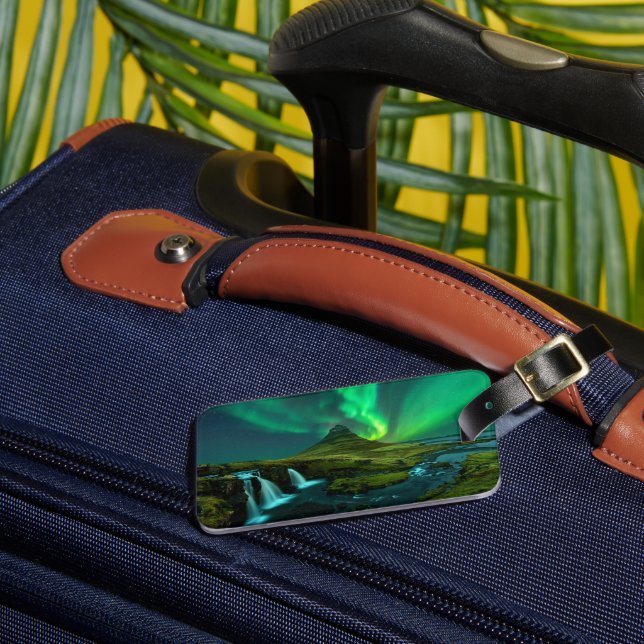 Etiqueta De Bagagem Waterfalls | Kirkjufellfoss Waterfall, Iceland (Frente Insitu 3)