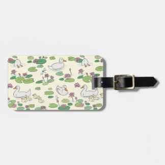 Etiqueta de Bagagem Waterlily do Pato Personalizad