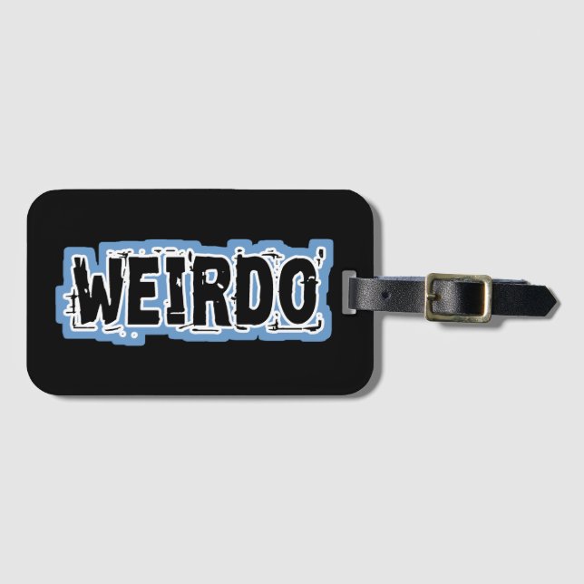 ETIQUETA DE BAGAGEM WEIRDO (Frente Horizontal)