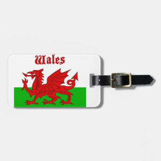 Etiqueta De Bagagem Welsh Flag Wales