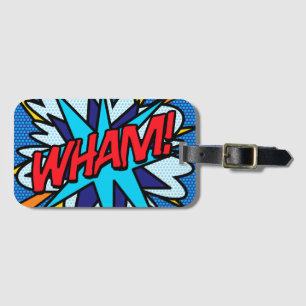 Etiqueta De Bagagem WHAM Diversão Retro Quadrinhos Pop Art