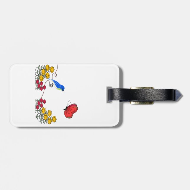 Etiqueta De Bagagem Where Spring Meets Me (Traseira Horizontal)