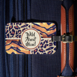 Etiqueta De Bagagem Wild About Mimi animal print