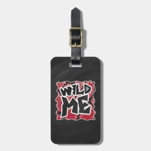 Etiqueta De Bagagem Wild Me Cobra Black and Red Impressão