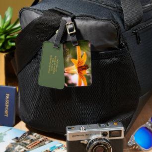 Etiqueta De Bagagem Wild Spotted Canadian Lily Flower Personalizado