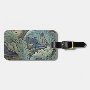 Etiqueta De Bagagem William Morris Acanthus Sage Flor de Floral Botâni