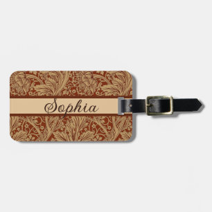 Etiqueta De Bagagem William Morris Arcadia Floral Garden Flower