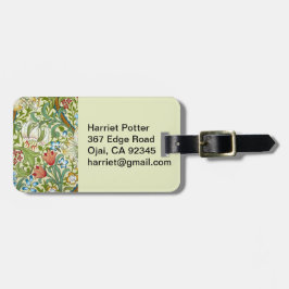 Etiqueta De Bagagem William Morris Garden Lily Wallpaper