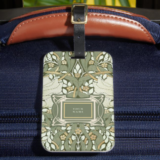 Etiqueta De Bagagem William Morris Pimpernel Vintage Pattern