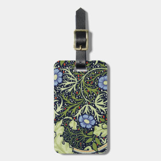 Etiqueta De Bagagem William Morris Seaweed Flor Antiquado