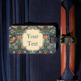 Etiqueta De Bagagem William Morris Strawberry Thef Art Luartigo
