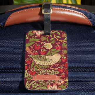 Etiqueta De Bagagem William Morris Strawberry Thef Lustorm Tag