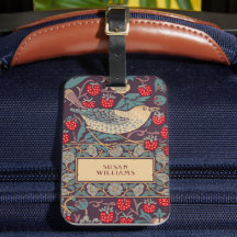 Etiqueta de Bagagem William Morris Strawberry Thie