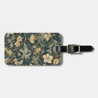 Etiqueta De Bagagem William Morris vintage Floral Art Nouveau Pattern