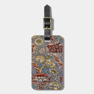 Etiqueta De Bagagem William Morris Wandle English Floral Damask Design