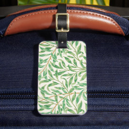 Etiqueta De Bagagem William Morris. Willow Bough. Vintage greenery