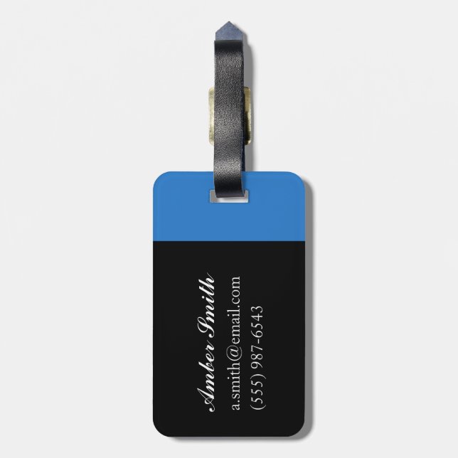 Etiqueta De Bagagem Windsurfer e Bathers (Traseira Vertical)