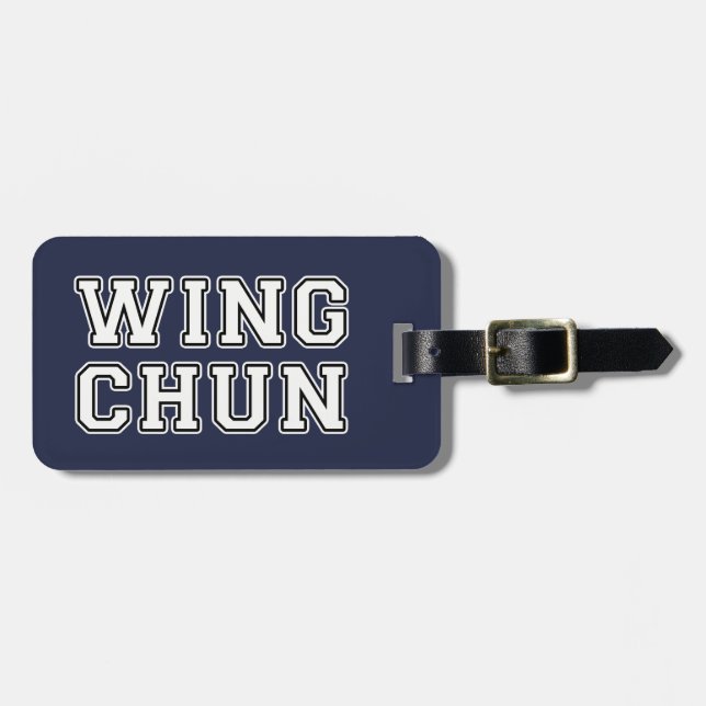 Etiqueta De Bagagem Wing Chun (Frente Horizontal)