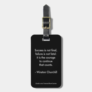 Etiqueta De Bagagem Winston Churchill Cote; Sucesso