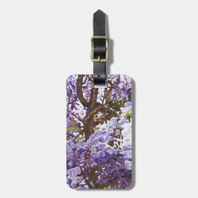 Etiqueta De Bagagem Wisteria azul 2011 (Frente Vertical)