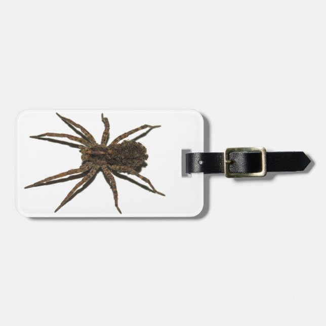 Etiqueta De Bagagem Wolf Spider (Frente Horizontal)
