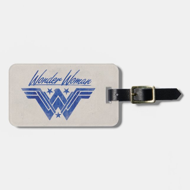 Etiqueta De Bagagem Wonder Woman Stacked Stars Symbol (Frente Horizontal)