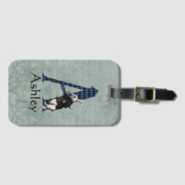 Etiqueta De Bagagem Wonderland White Rabbit - Letra A