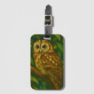Etiqueta De Bagagem Woodland Watcher - Arte Realista