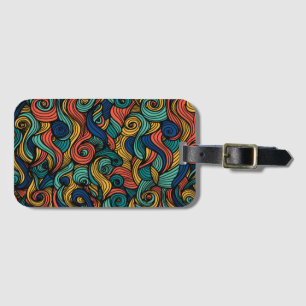 Etiqueta De Bagagem Wool Topped paisley
