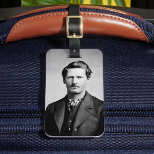 Etiqueta De Bagagem Wyatt Earp: Oficial, Pistoleiro, Dono de Saloon