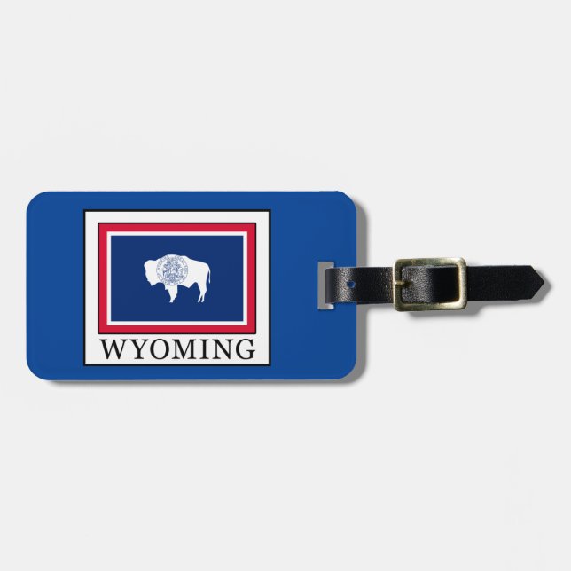 Etiqueta De Bagagem Wyoming (Frente Horizontal)