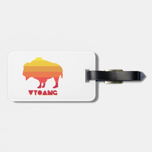Etiqueta De Bagagem Wyoming Bison (Traseira Horizontal)