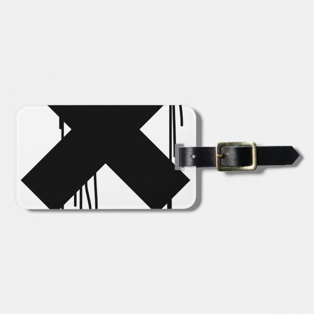 Etiqueta De Bagagem x-gotejamento (Frente Horizontal)