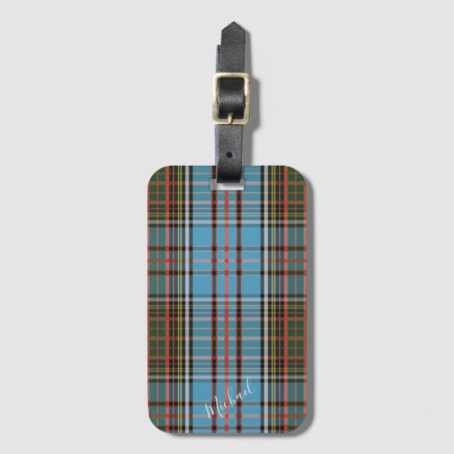 Etiqueta De Bagagem Xadrez Anderson Classic Tartan (Frente Vertical)