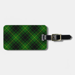 Etiqueta De Bagagem Xadrez verde MacArthur tartan