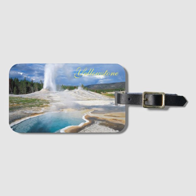 Etiqueta de Bagagem Yellowstone (Frente Horizontal)