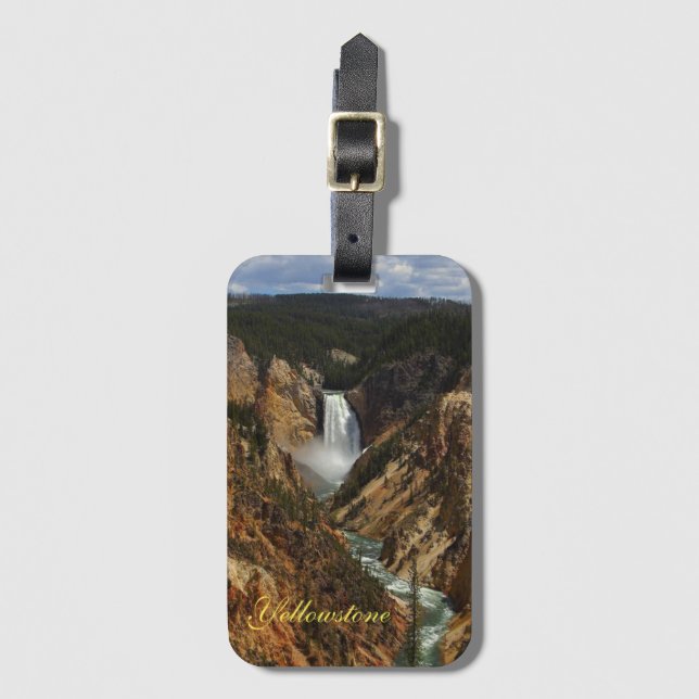 Etiqueta De Bagagem Yellowstone Falls Tag (Frente Vertical)