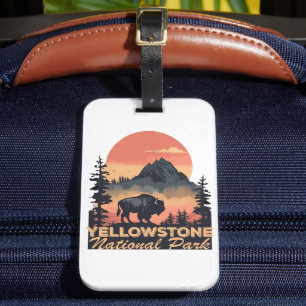 Etiqueta De Bagagem Yellowstone National Park Viagem