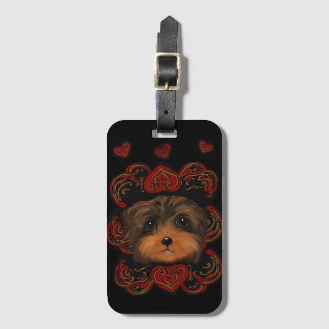 ETIQUETA DE BAGAGEM YORKIE POO      (Frente Vertical)