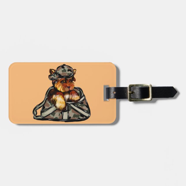 ETIQUETA DE BAGAGEM YORKIE POO (Frente Horizontal)