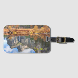 Etiqueta De Bagagem Yosemite Bridalveil Falls Reflection