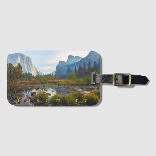 Etiqueta De Bagagem Yosemite Valley View (Frente Horizontal)