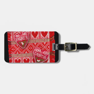 Etiqueta De Bagagem Zagreb Croácia Souvenir