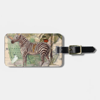 Etiqueta De Bagagem Zebra em África