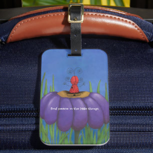 Etiqueta De Bagagem Zen Ladybug
