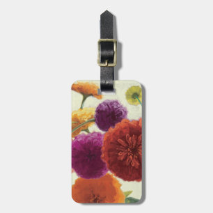 Etiqueta De Bagagem Zinnias puros da paleta