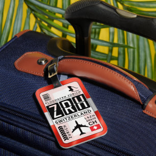 Etiqueta de Bagagem Zurique suiça
