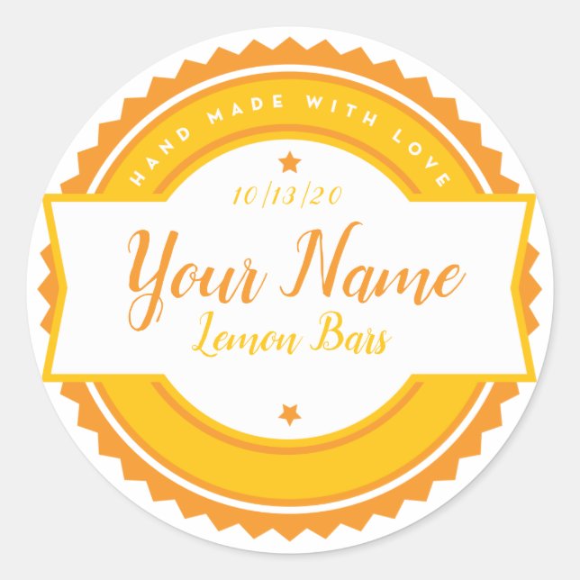 Etiqueta de Bakery - Vinheta de cozinha (Frente)