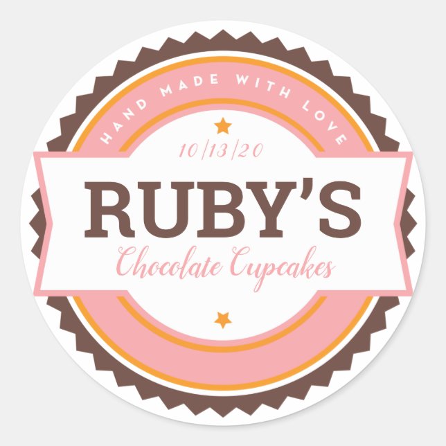 Etiqueta de Bakery - Vinheta de cozinha (Frente)