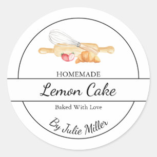 Etiqueta de Baking Homemade Simples